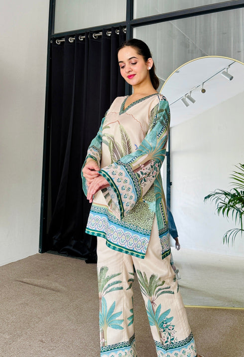 Island Flora Kurta Set
